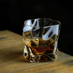Kaito Japanese Edo Kiriko Crumple Whisky Glass Artisan
