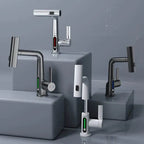 Quorra AquaFlex Pull-Out Faucet For Kitchen And Bathroom, 60cm Extendable Hose, 360 Degree Swivel, High Arc Design