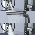 Quorra AquaFlex Pull-Out Faucet For Kitchen And Bathroom, 60cm Extendable Hose, 360 Degree Swivel, High Arc Design