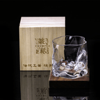 Kaito Japanese Edo Kiriko Crumple Whisky Glass Artisan