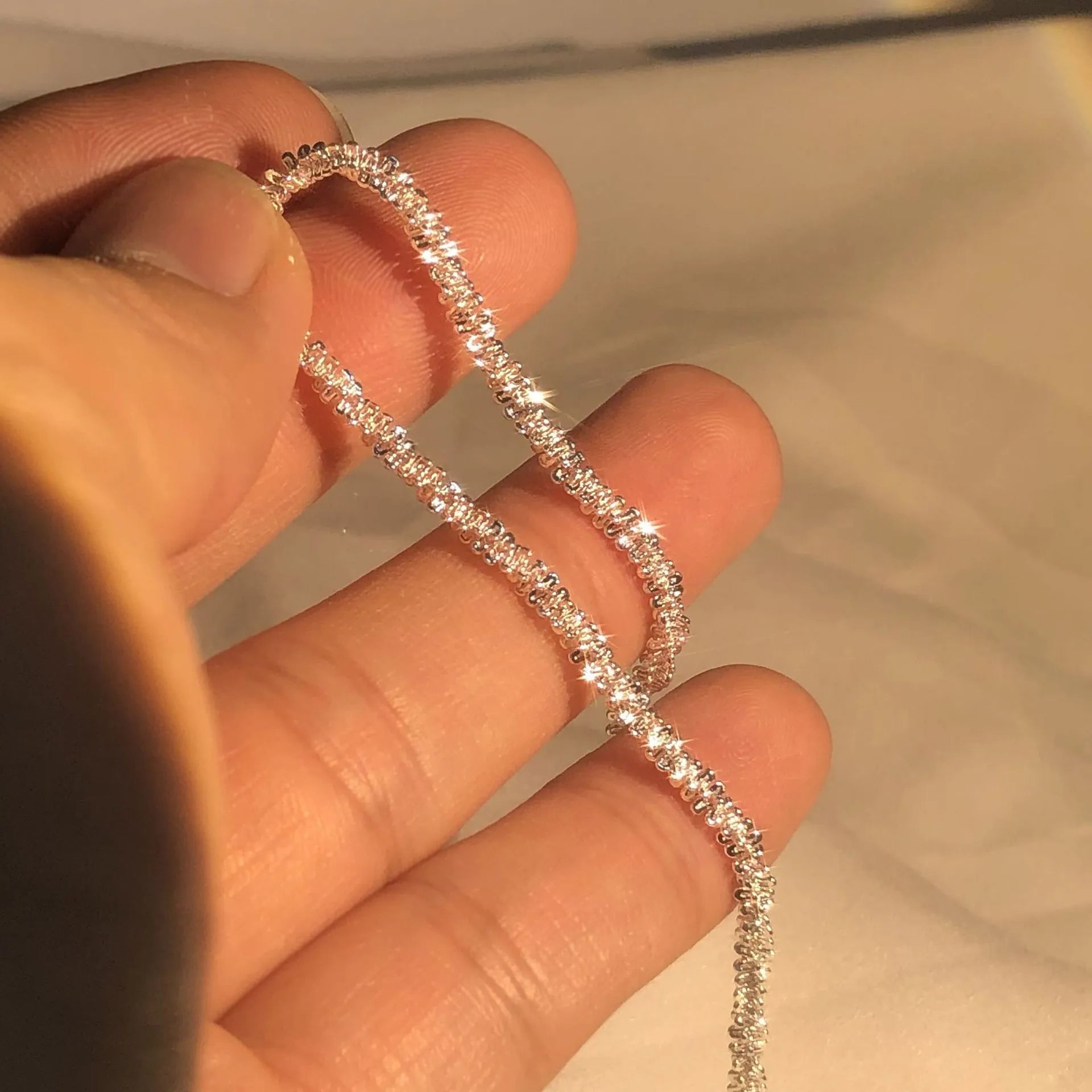 Marielle Elegant Shimmering 925 Sterling Silver Water-Inspired Handcrafted Bracelet Gift For Her