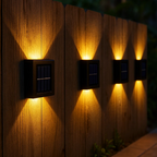 GardenGlow Solar LED Wall Lights Weatherproof Automatic
