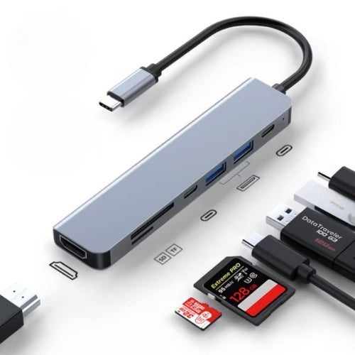 NexLink 7-in-1 USB-C Hub: HDMI, SD & USB For MacBook