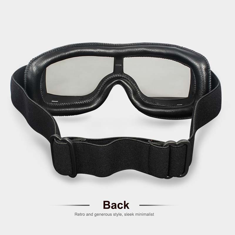 VeloNova Vintage Goggles with Anti-Fog and UV Protection