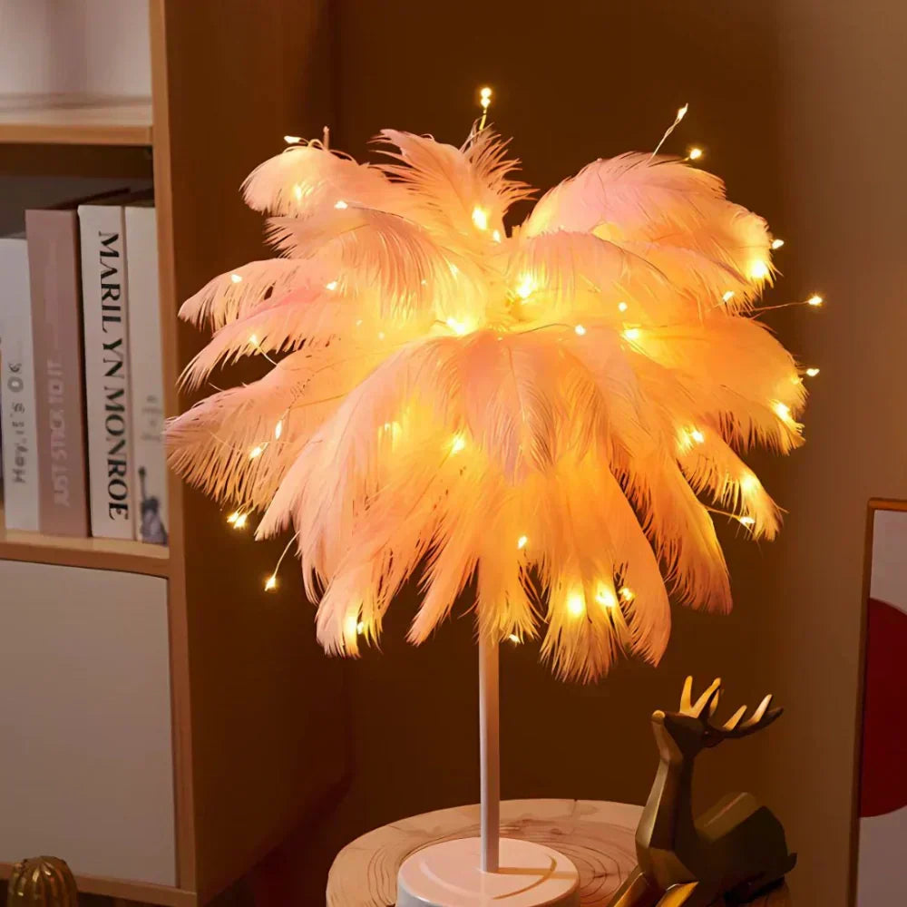 NovaFeather Lamp with Soft Glow for Elegant Home Decor