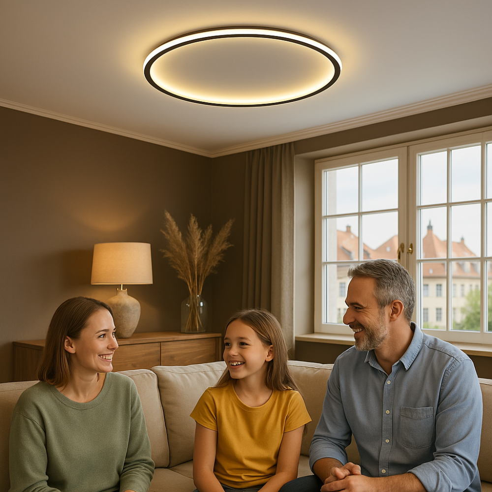 Nordhavn Dimmable Scandinavian LED Ceiling Light In Warm White For Living Room Dining Room And Hallway