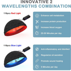 Vellora Haarwuchs-Kappe Rot- und Blaulicht-Therapiegerät