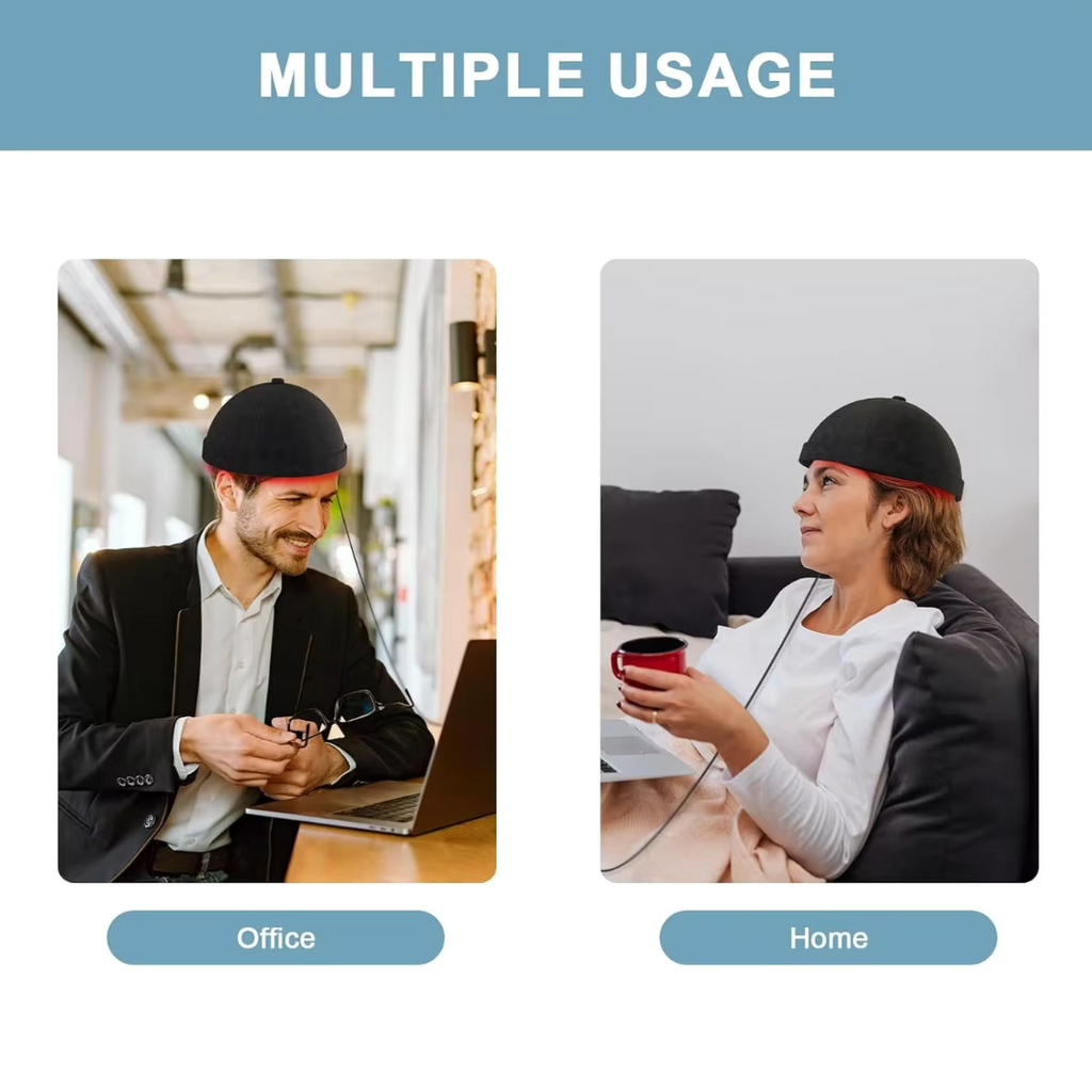 Vellora Haarwuchs-Kappe Rot- und Blaulicht-Therapiegerät