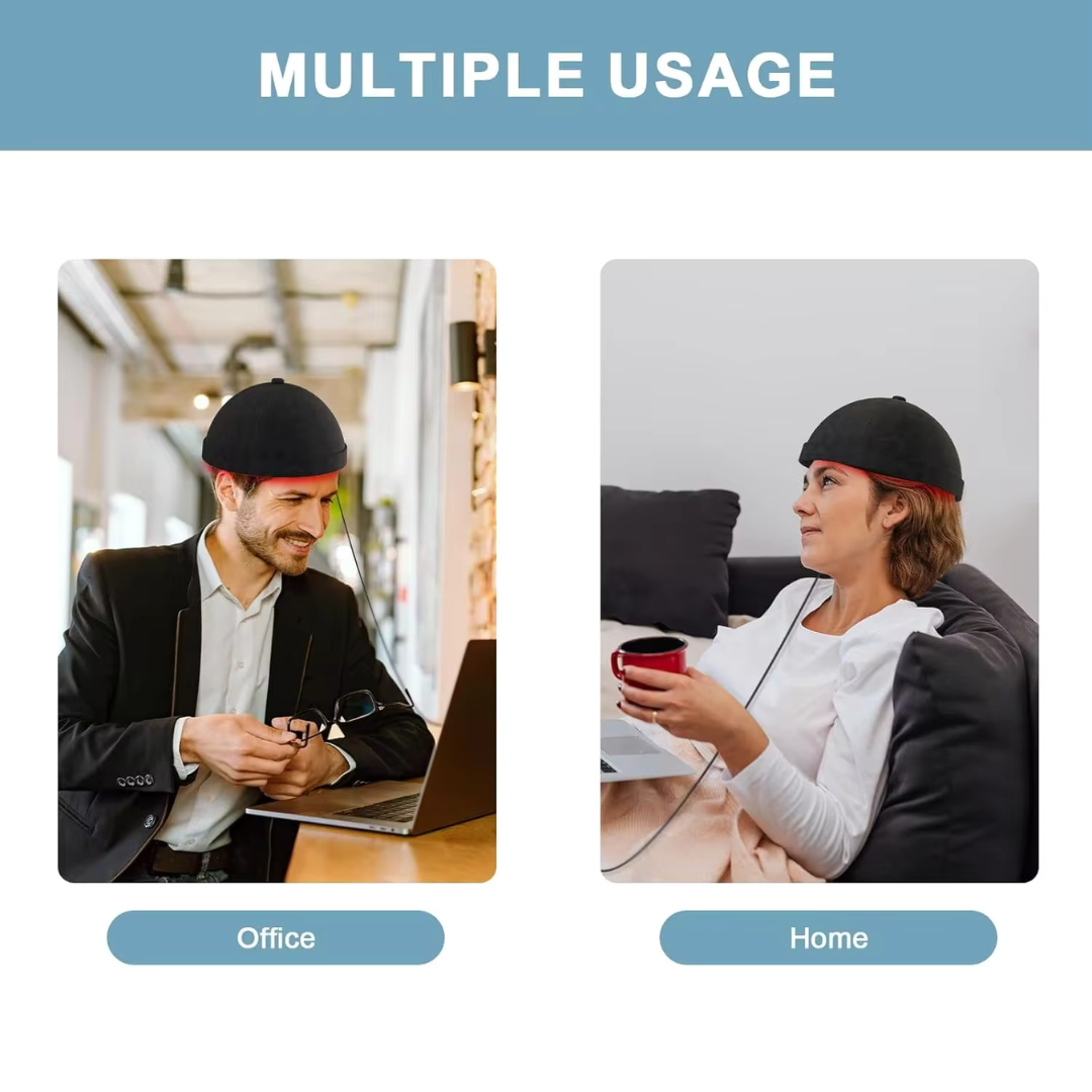 Vellora Haarwuchs-Kappe Rot- und Blaulicht-Therapiegerät