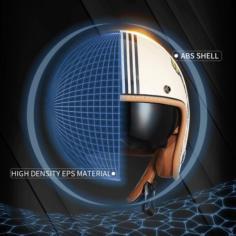 AeroNova Open-Face Helmet KB2 With Featherlight ABS Shell