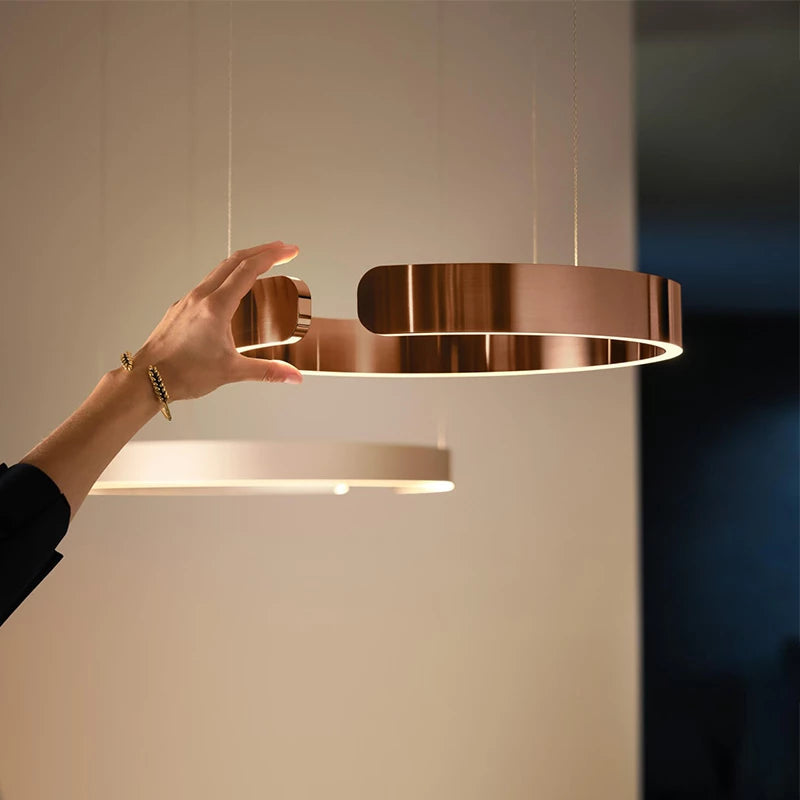 AstraNova Circular LED Pendant Light For Living and Dining