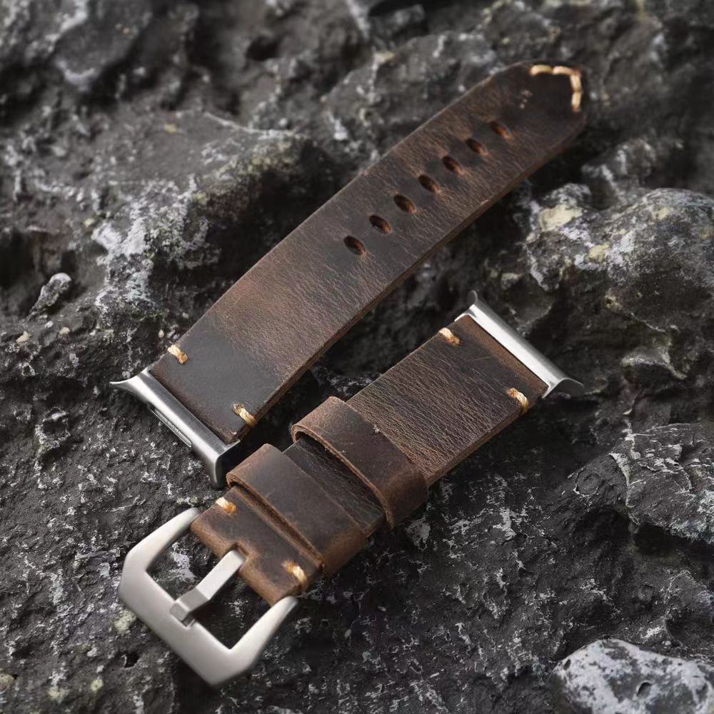 NovaLustre Vintage Leather Band for Samsung Watch Ultra