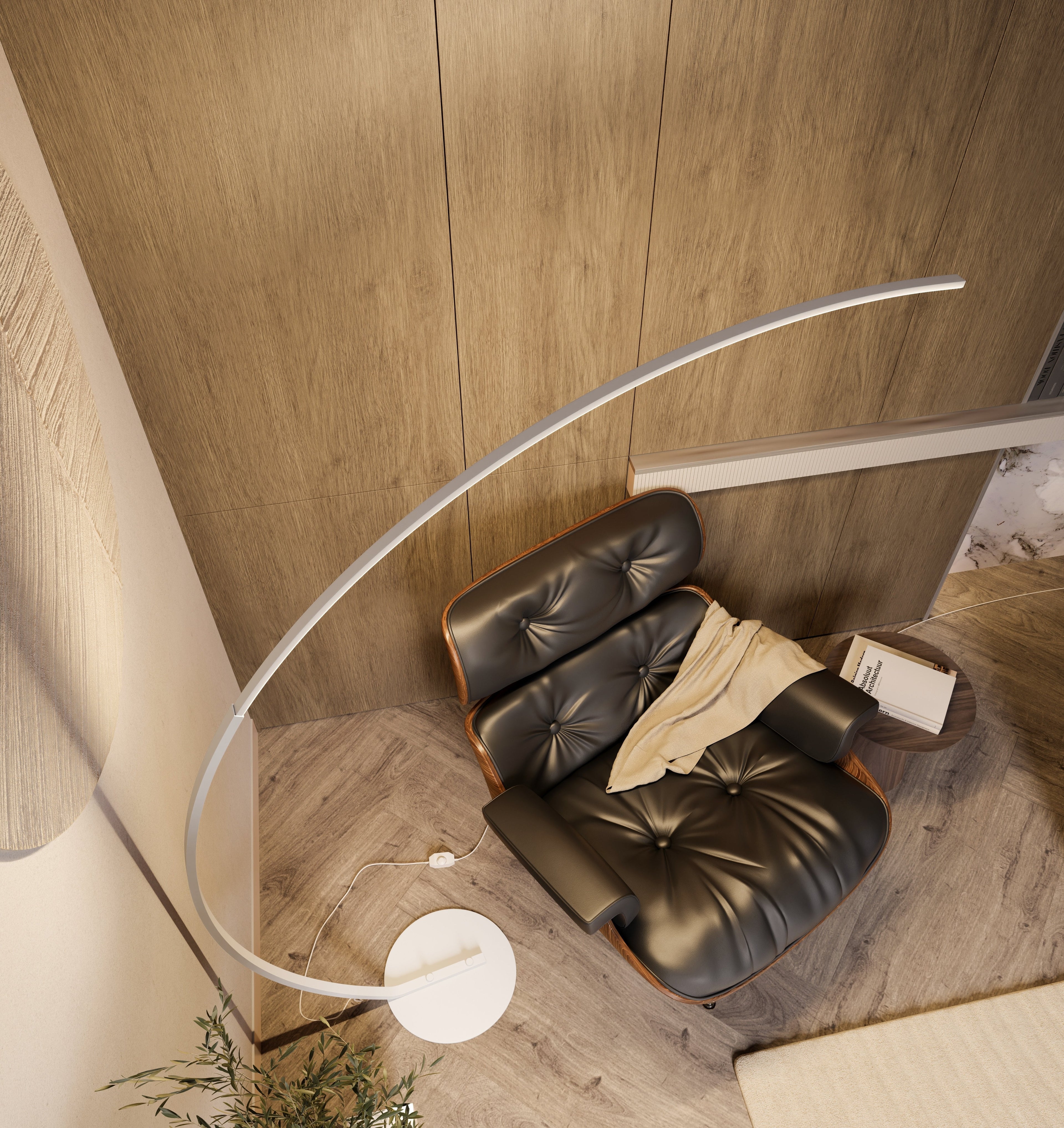 NovaArc Floor Lamp LED With Foot Switch Dimmable 2700K