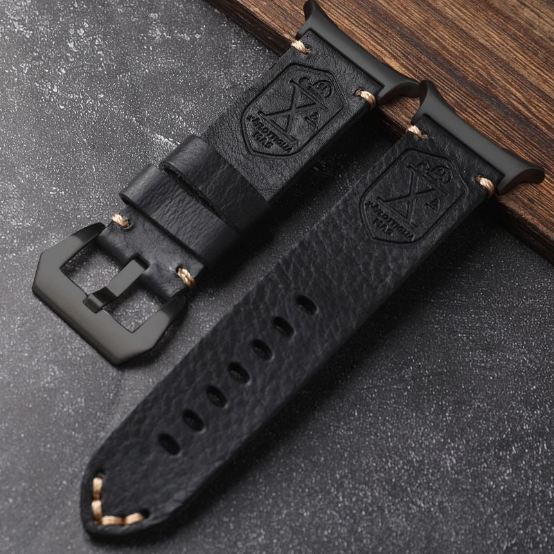 NovaLustre Vintage Leather Band for Samsung Watch Ultra