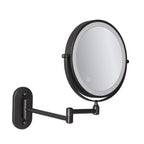 Black Magnifying Makeup Vanity Mirror with Rechargeable LED