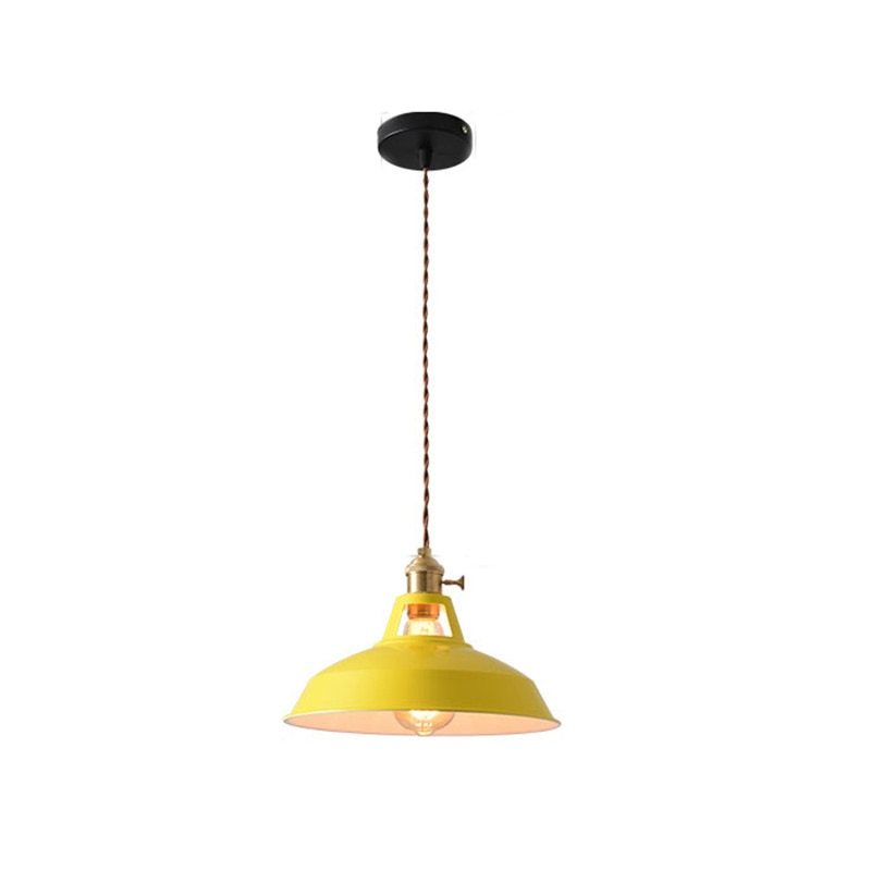 Iriselle Morandi Metal Pendant Light Colorful Glow