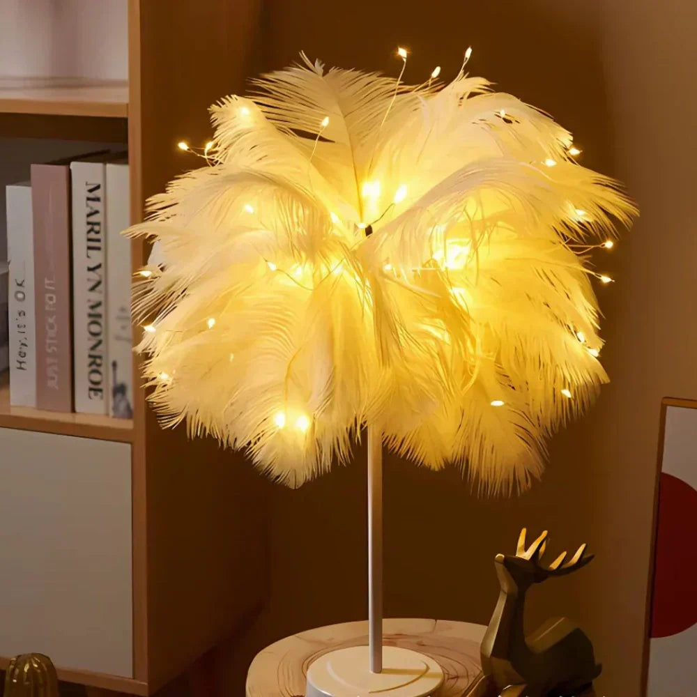 NovaFeather Lamp with Soft Glow for Elegant Home Decor