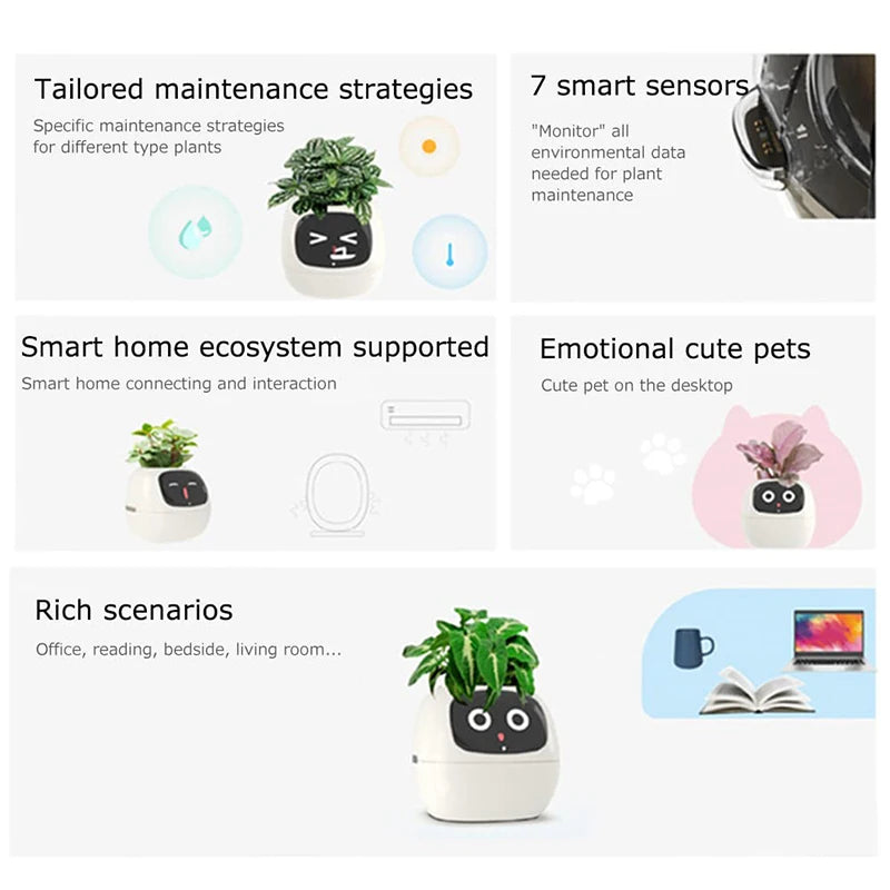 LumaGrow AI Planter: 7 Sensors for Easy Indoor Gardening