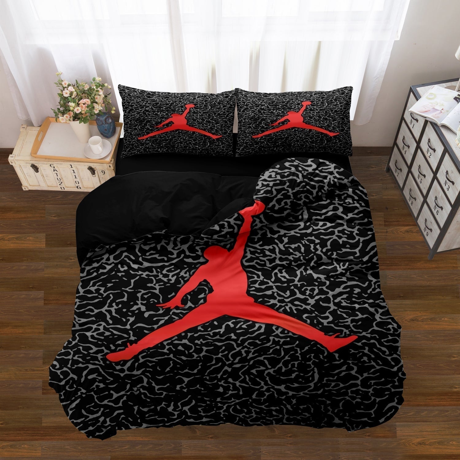 HoopPulse Kids and Teens Basketball Duvet Cover Set