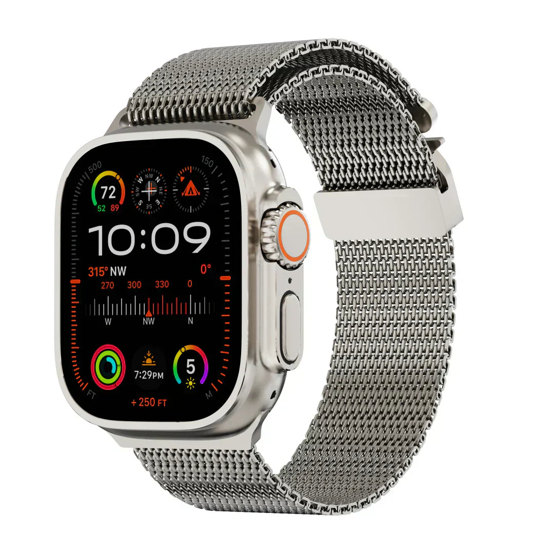 ApexWeave Titanium Milanese Loop Band for Apple Watch