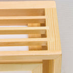 Elora LED Flush Mount Light, Dimmable, Wood And Acrylic