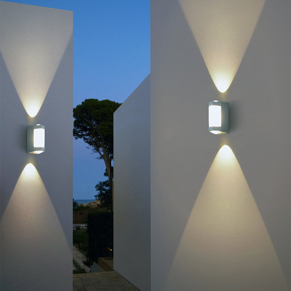 Aurion Dual-Head Mains LED Wall Light For Garden And Garage