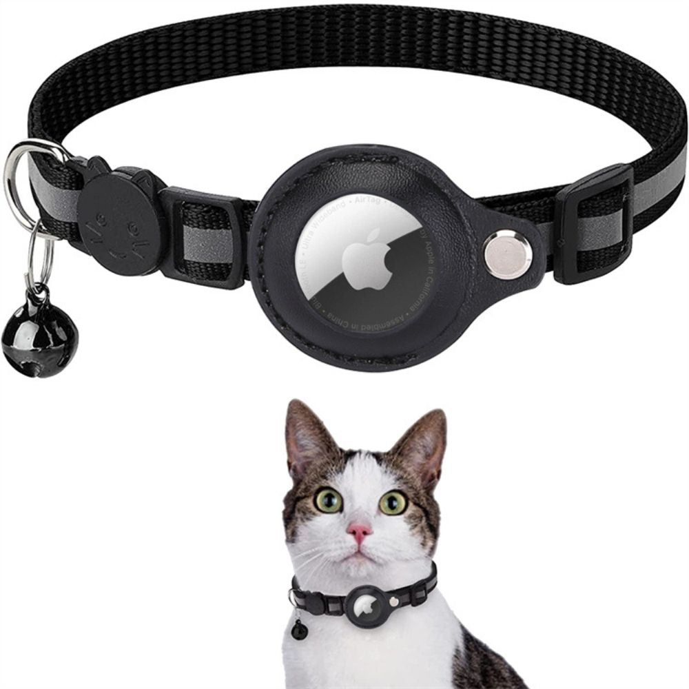 Lunara Reflective Cat Collar With Quick Release And Built In GPS Tracker Mount For Safe Night Tracking