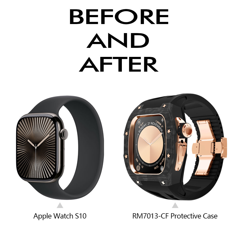 AuroraCarbon S10 Apple Watch Retrofit Kit With Titanium