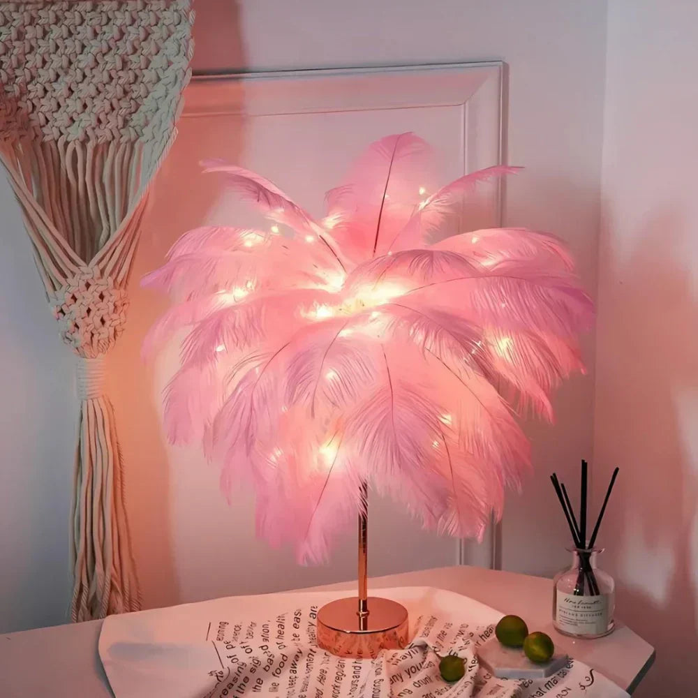 NovaFeather Lamp with Soft Glow for Elegant Home Decor