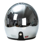 NovaRidge Silver 3/4 Helmet | DOT and ECE Certified, Retro