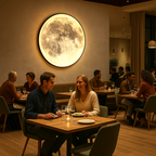 Lunara Dimmable Magical Moon Atmosphere Lamp For Ambient Lighting In Bedroom And Living Room