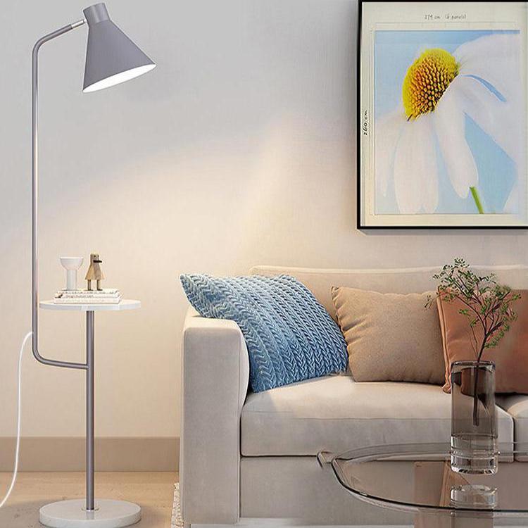 Lumora LED Floor Lamp With Tray For Living Room And Bedroom