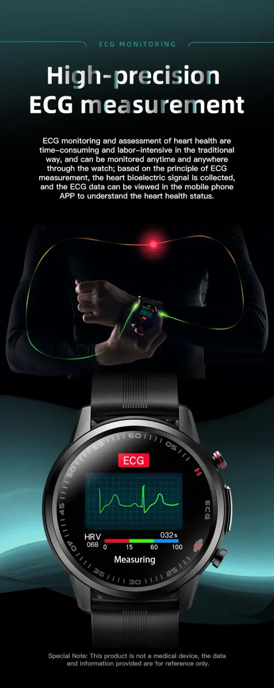 GlucoWave Noninvasive Glucose Monitoring Smartwatch Pro