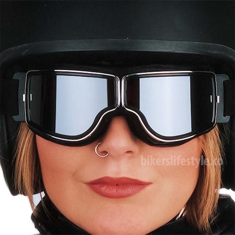 VeloNova Vintage Goggles with Anti-Fog and UV Protection