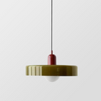 Arkea | Colored Glass Pendant Light With Adjustable Height