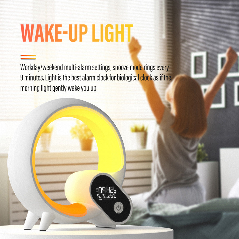 Nuvora | 3-In-1 Smart Bluetooth Speaker Alarm Clock Lamp