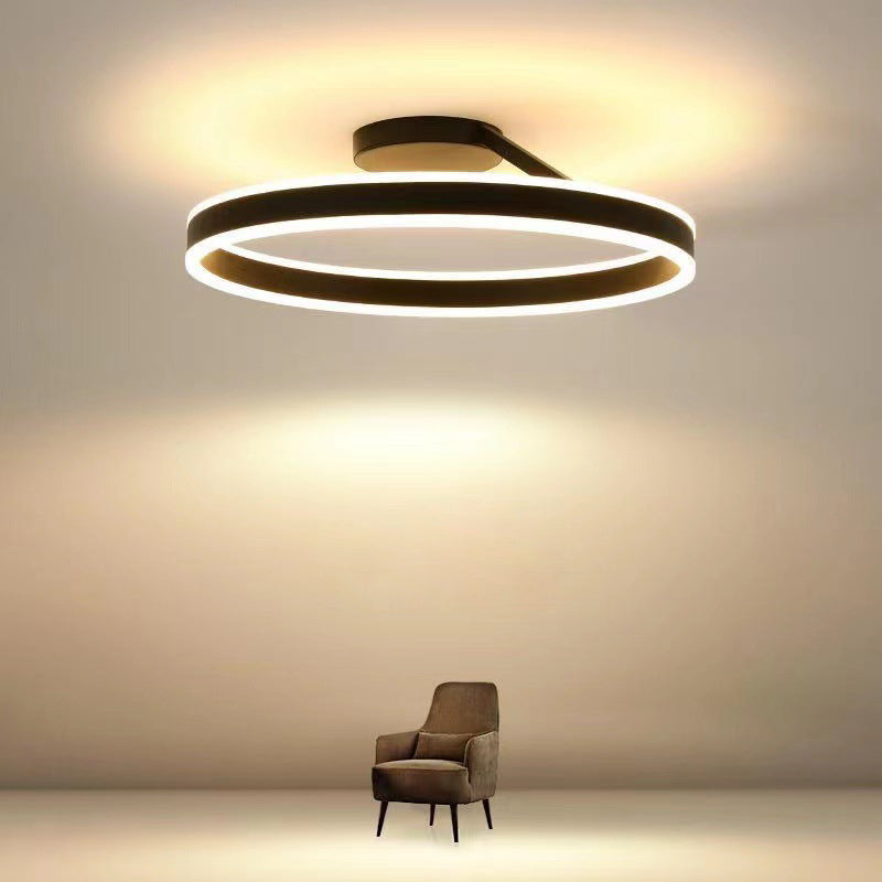 AureliaGlow Gold LED Ceiling Light For Living Rooms