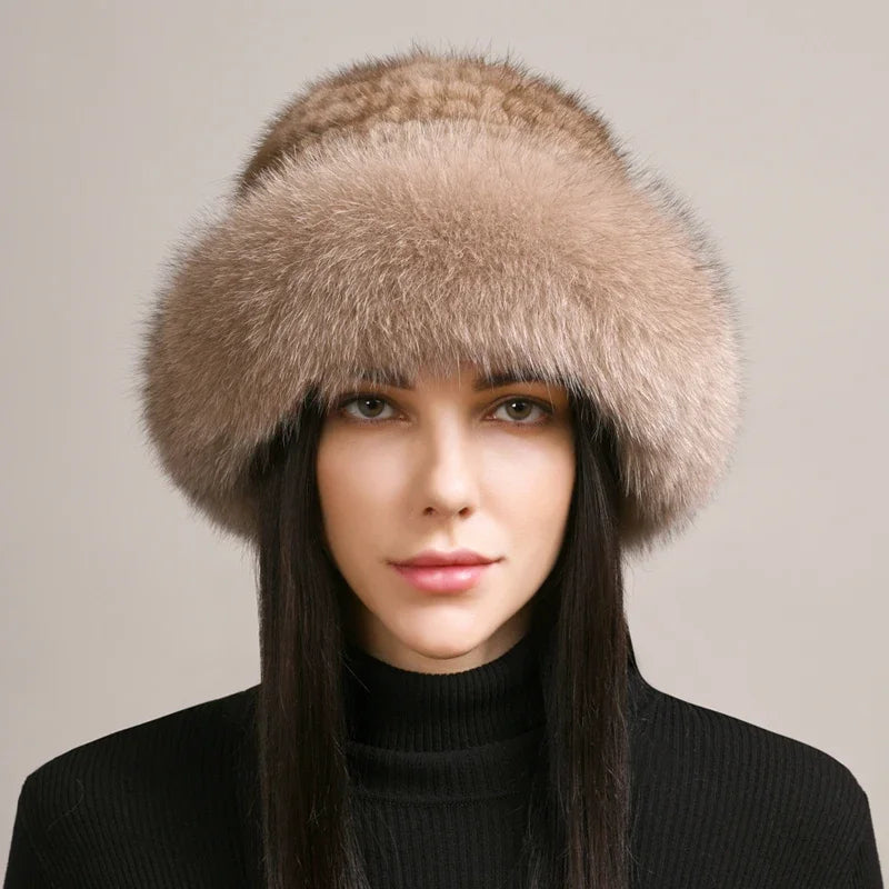 Aurelia Mink Fur Hat | Luxe Winter Accessory For Cold