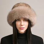 Aurelia Mink Fur Hat | Luxe Winter Accessory For Cold