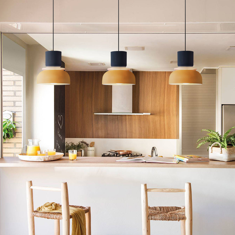 Scandi Color Block Pendant Lamp For Kitchen And Dining