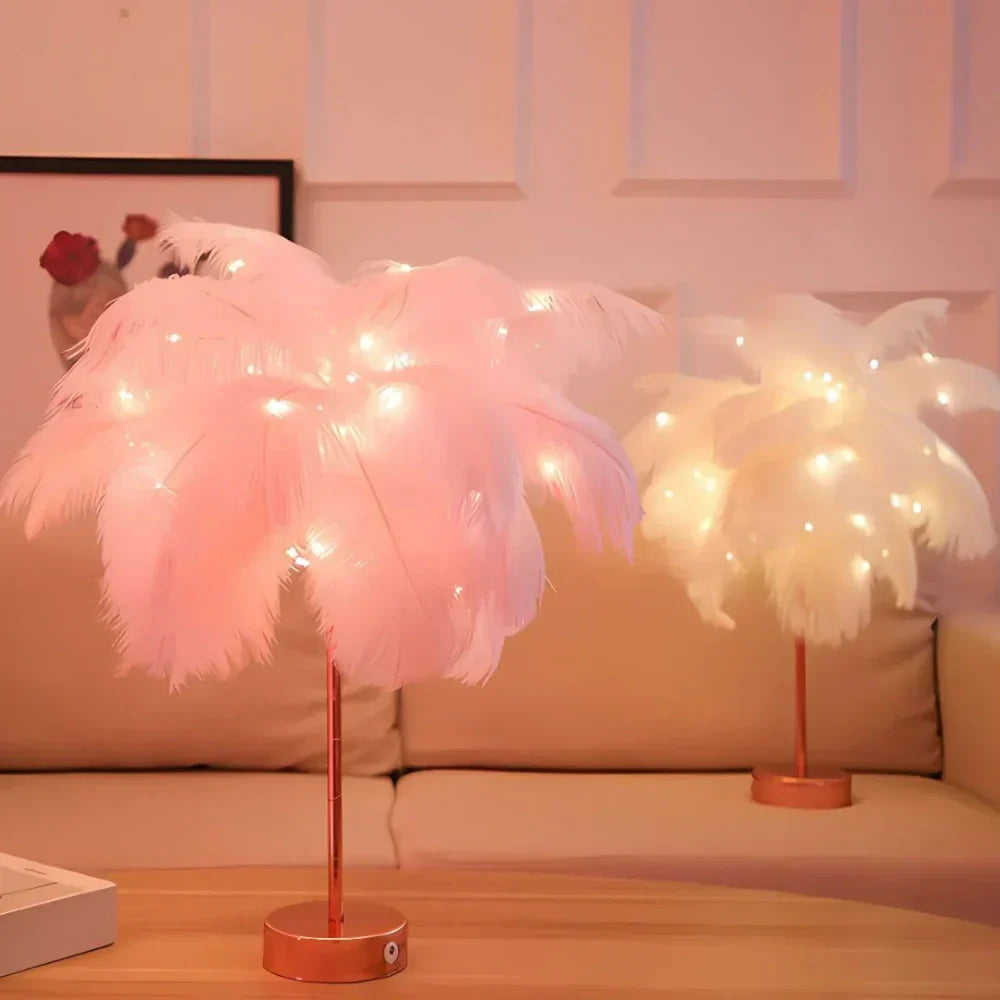 NovaFeather Lamp with Soft Glow for Elegant Home Decor