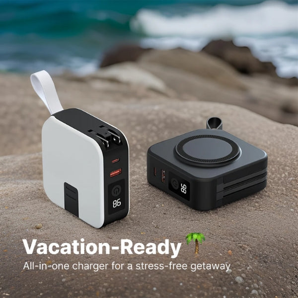 NomadPro 5-in-1 Wall Charger With Wireless Pad 10000mAh