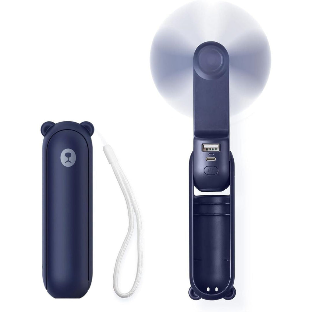 BreezyGo 3-In-1 Travel Mini Fan With LED And USB Power