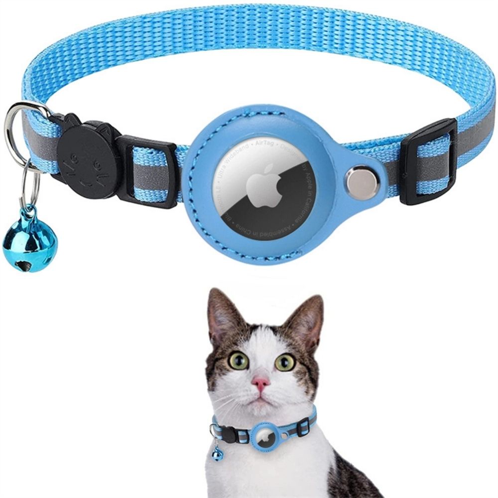 Lunara Reflective Cat Collar With Quick Release And Built In GPS Tracker Mount For Safe Night Tracking
