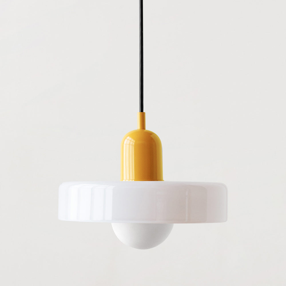 Arkea | Colored Glass Pendant Light With Adjustable Height