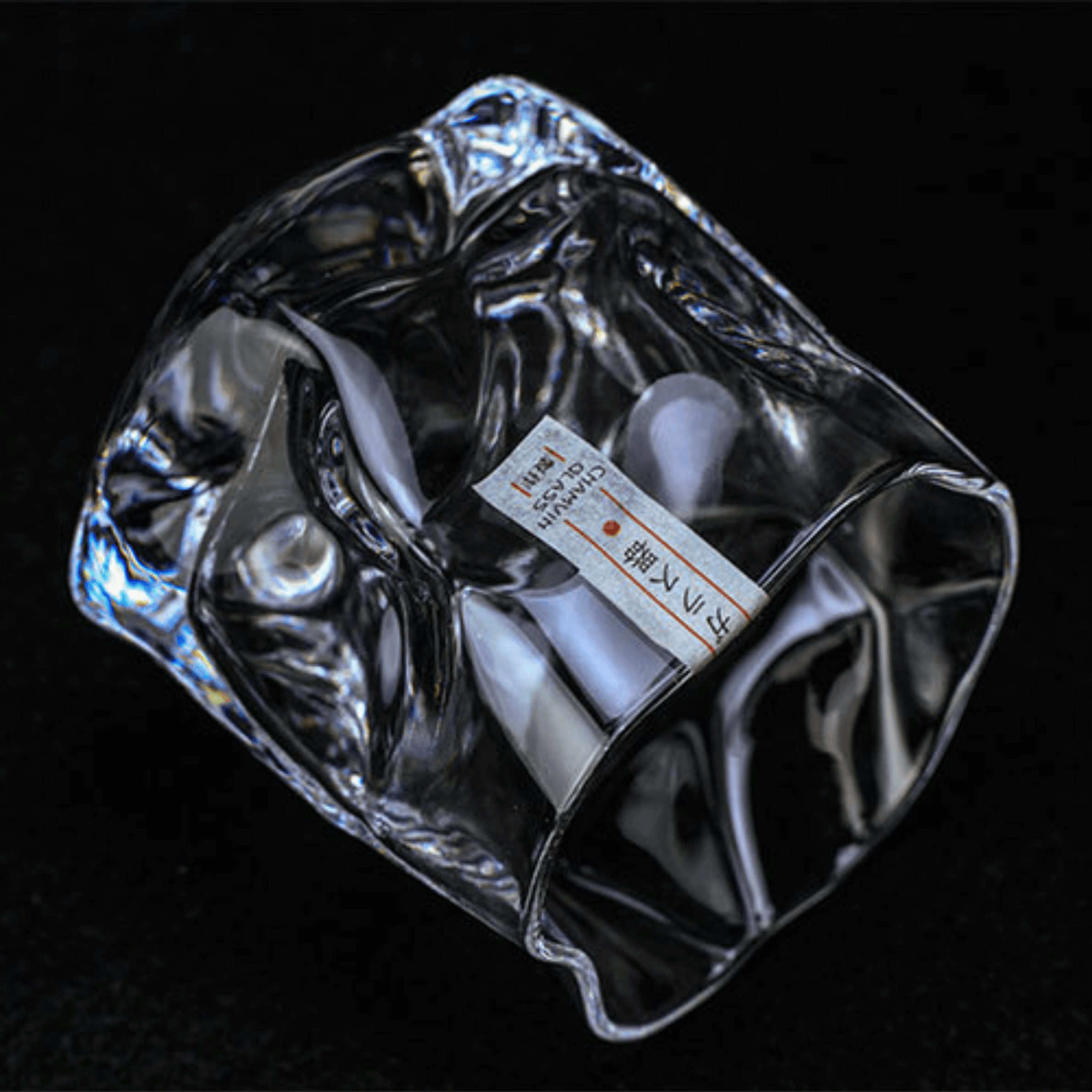 Kaito Japanese Edo Kiriko Crumple Whisky Glass Artisan