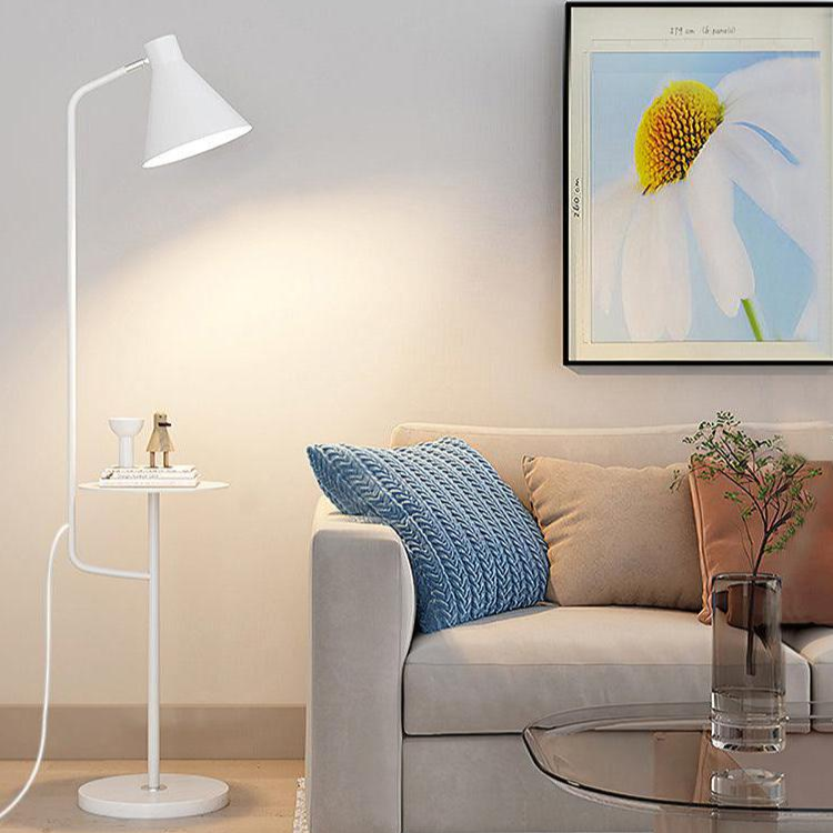 Lumora LED Floor Lamp With Tray For Living Room And Bedroom