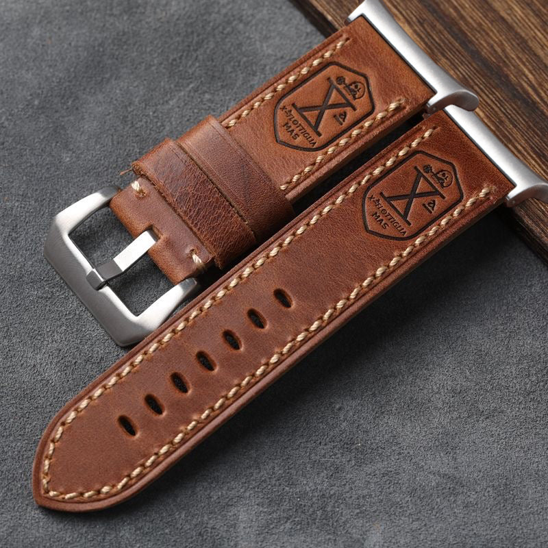 NovaLustre Vintage Leather Band for Samsung Watch Ultra
