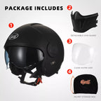 NovaShield Dual-Visor Modular Helmet DOT ECE Certified