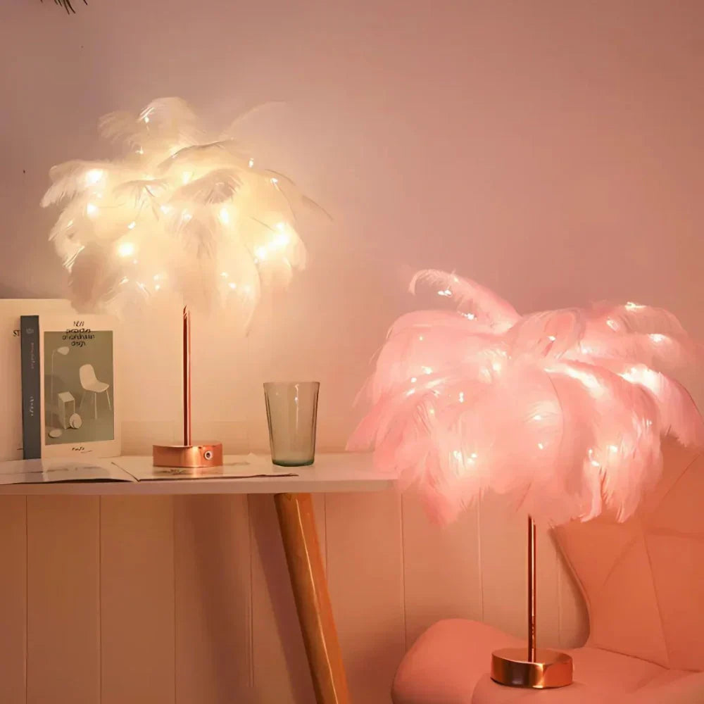NovaFeather Lamp with Soft Glow for Elegant Home Decor